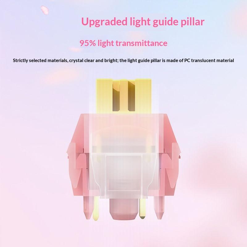 10Pcs Outemu Silent Switch Peach V3 Switch Mute Lemon Switches Hot Swap Quiet Mechanical Keyboard Linear Tactile 5Pin Pom