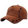 New Autumn/Winter Retro Distressed Letter Embroidery Hip Hop Duckbill Cap