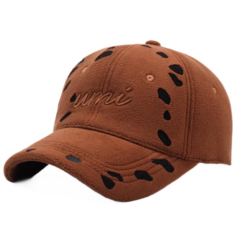New Autumn/Winter Retro Distressed Letter Embroidery Hip Hop Duckbill Cap