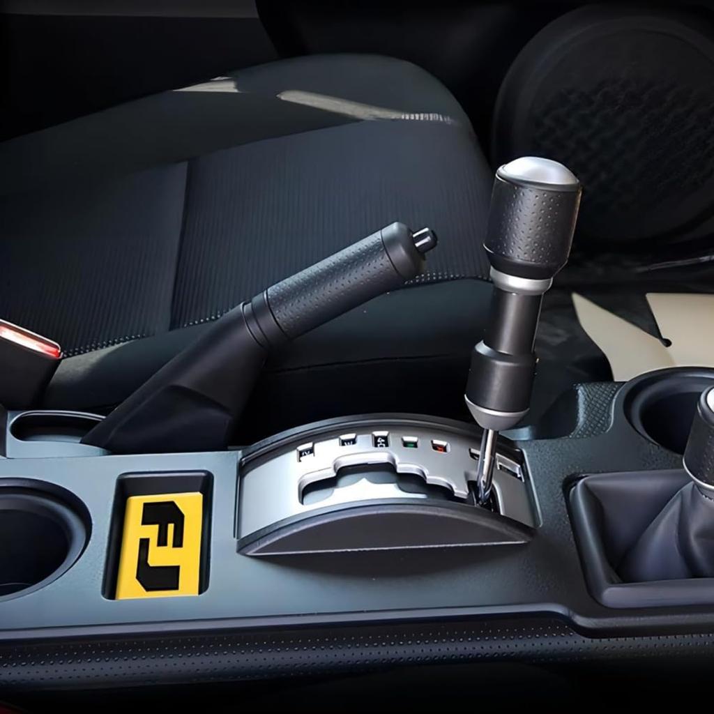 MUMAREN 2007-2021 FJ Logo Gear Panel Sticker Center Console Gear Shift Panel Cover Decoration