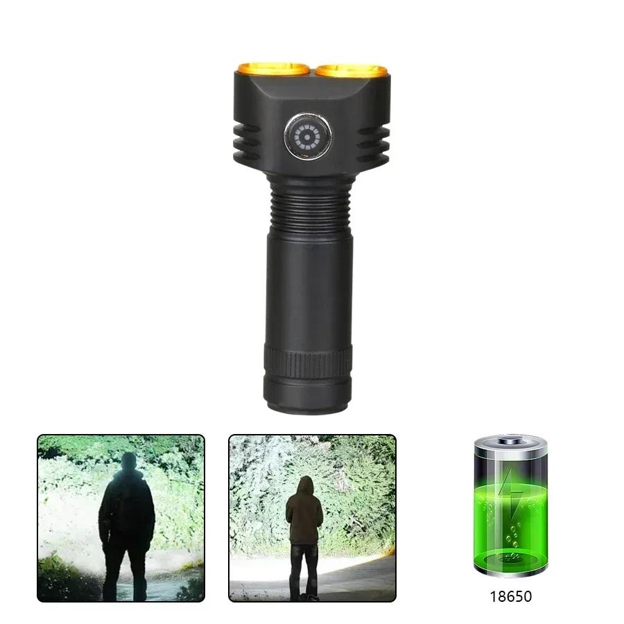1000LM EDC Flashlight LED Powerful Outdoor Lantern Camping Tent Light Convoy Multipurpose USB Rechargeable  Emergency Flashlight