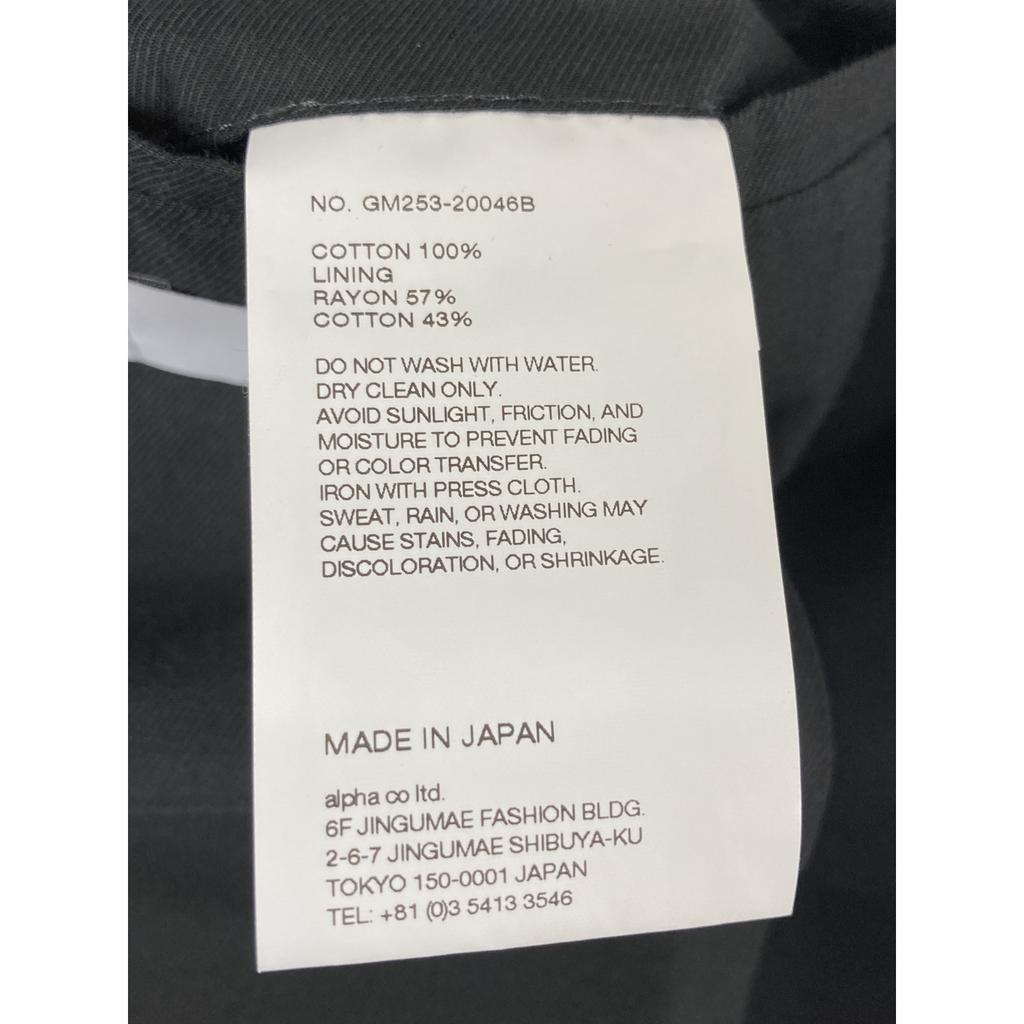 Graphpaper GM253-20046B Black Wooly Cotton Twill Single Jacket 2B Single Jacket Jacket 1 blackUsed
