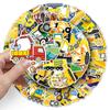100 Pieces of Engineering Car Graffiti Stickers Personalized Cartoon Decorative Water Cup Mobile Phone Case Notebook Stickers