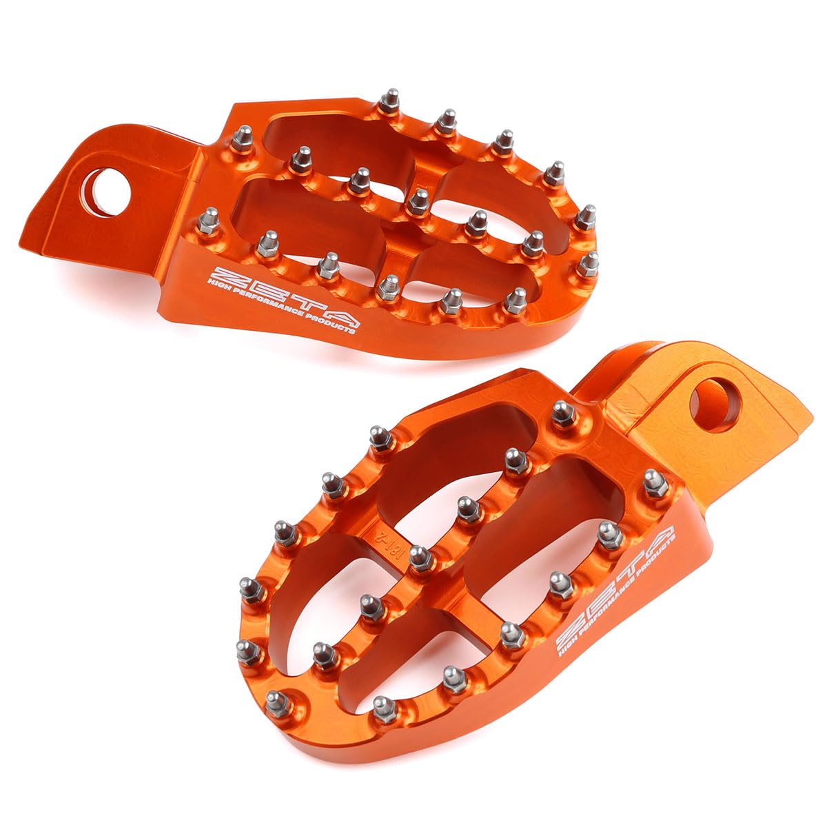 

ZETA RACING Aluminum Footpegs (Orange) for KTM SX/SX-F/EXC/EXC-F/XC/XC-F/FREERIDE/ADV HQV, BETA X-TRAINER, etc. (DIRT FREAK F7004)