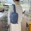 Large Capacity Nylon Shoulder Bag Solid Color Outdoor Chest Bag Sports Crossbody Bag Female