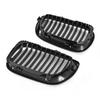 Car Front Kidney Grill Gloss Black Double Slat Hood Grille Racing Grills for BMW 3 Series E46 4 Door 2002-2005 Car Replacement