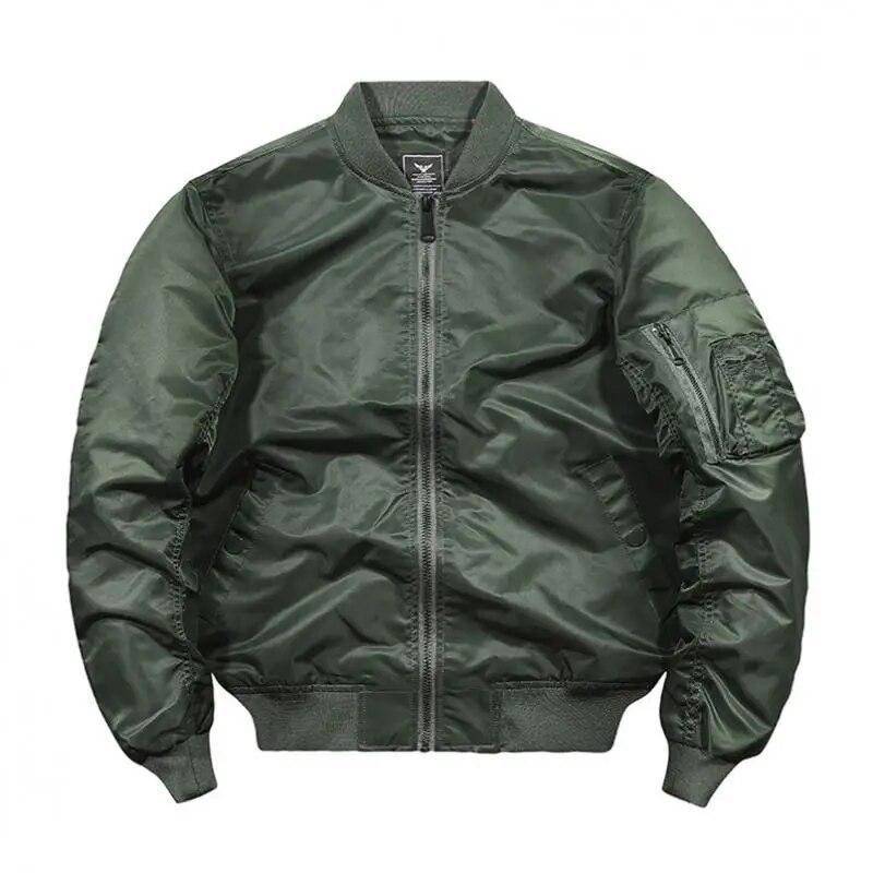 Spring Autumn Bomber Jacket Men Women Military Fly Jacket Varsity Baseball Flight Coat Mens Windbreaker Mens Clothing