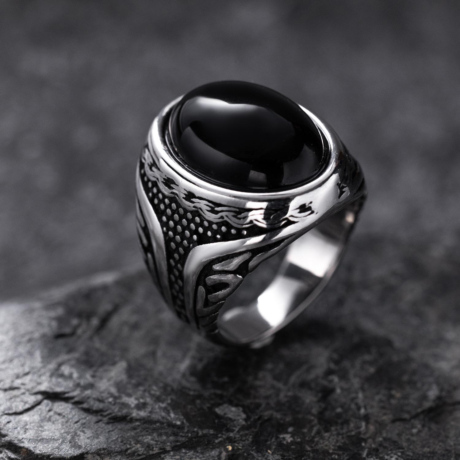 Мужское кольцо из нержавеющей стали 316L в винтажном стиле для мужчин, многоцветное, оригинальный дизайн 11