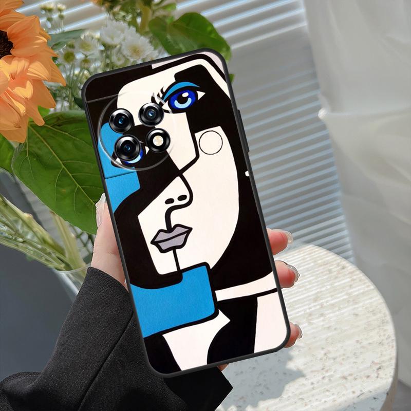 Abstract Portrait Art Painting Case For OnePlus Nord 5 CE 2 3 4 Lite N20 N30 OnePlus 13T 13R 15 13 12 11 10 10T 8T 15R Cover