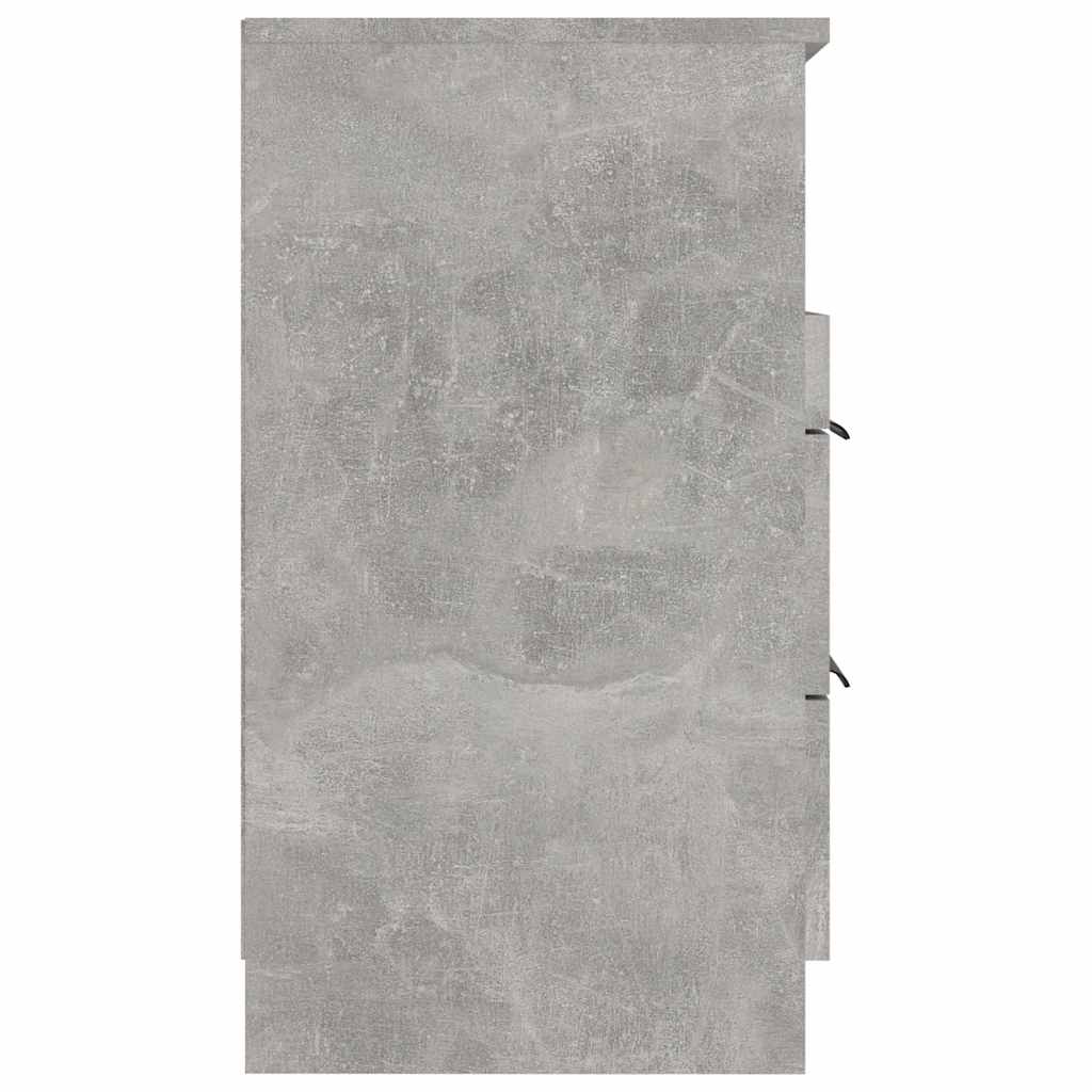 Nightstand Concrete Gray Particleboard
