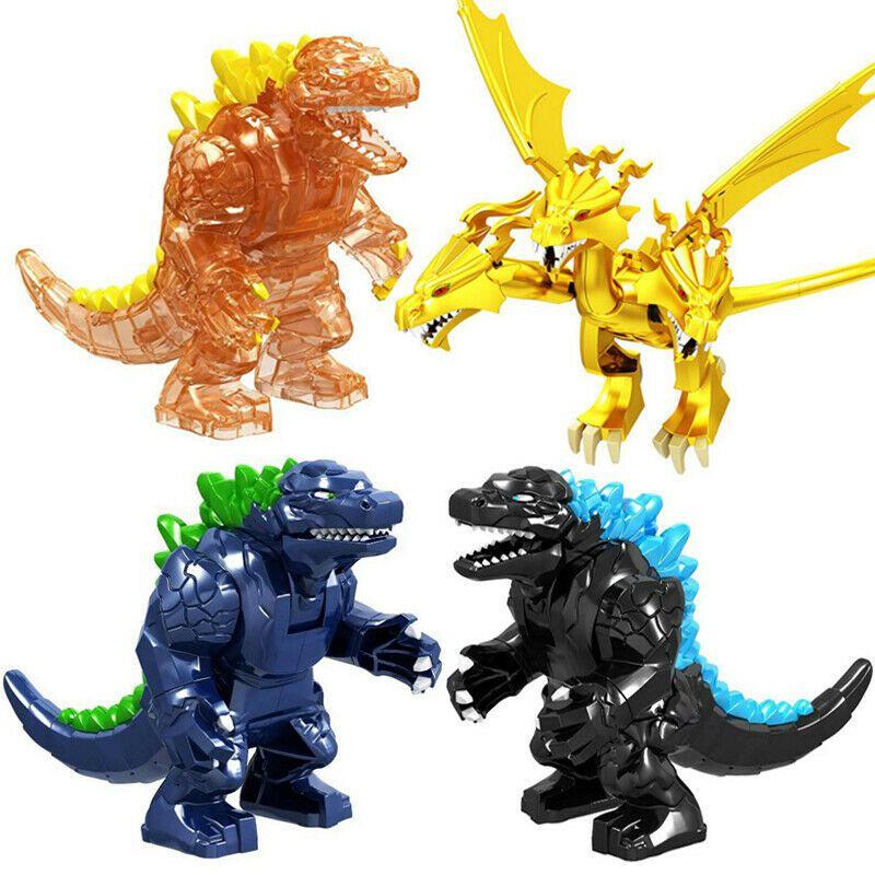 Figurine d'Action Passionnante Godzilla Roi des Monstres Roi Ghidorah Bloc de Construction Jouet Pour Enfants