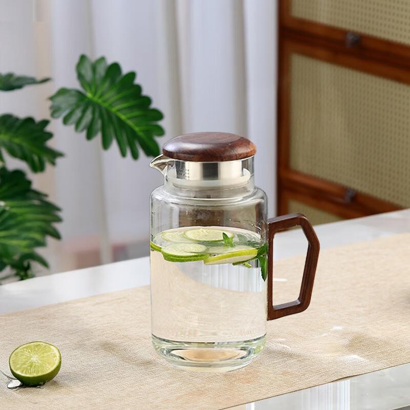 Zhenqi Borosilicate Glass Teapot with Wooden Handle