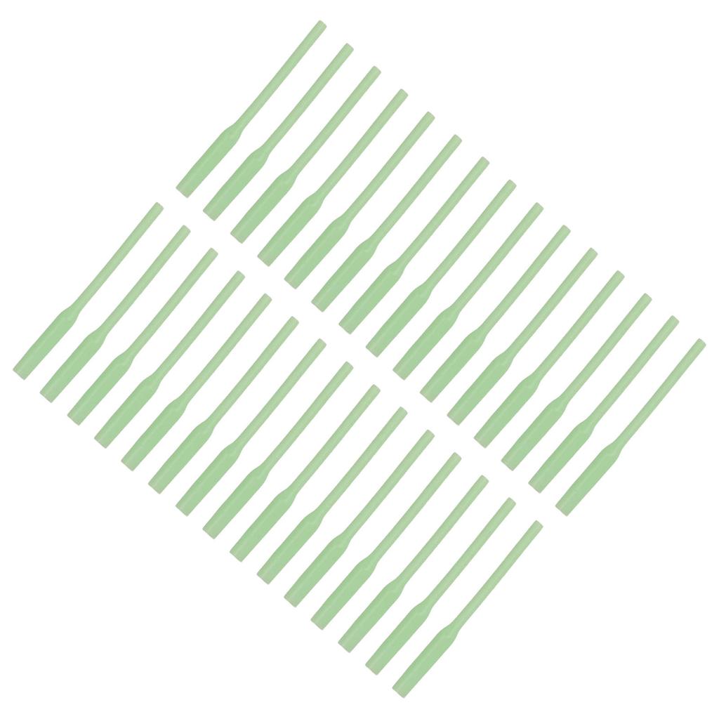 30Pcs Fishing PVC Positioner Tubes Luminous Soft Winding Preventing Portable Line Aligners Sleeve for Night Fishing