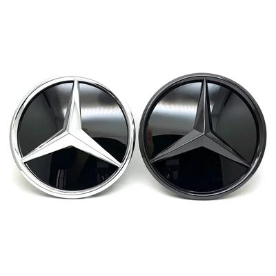 For Benz W140 1pcs  Star Logo Car Front Grille Emblem For Mercedes Benz W205 W212 W207 A B C E SLK GLK CLA CLS W176 GL ML R Class T1