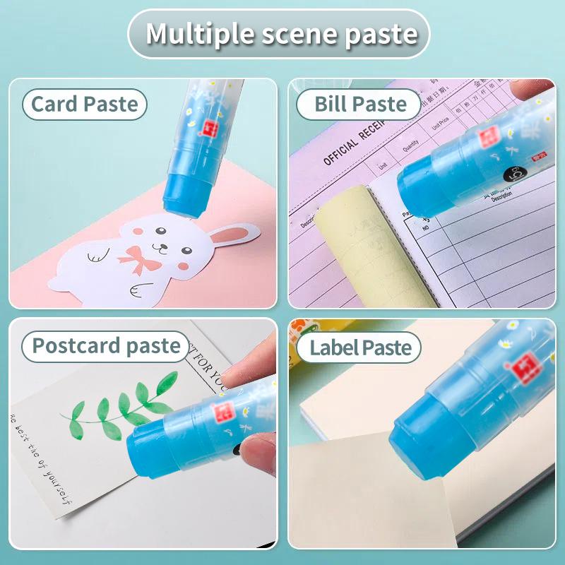 9g Wqn Jelly Color Solid Glue Stick School Office Supply Acr Adhesive Child Student Bonding Paper Crafts Tool Stationery Gift
