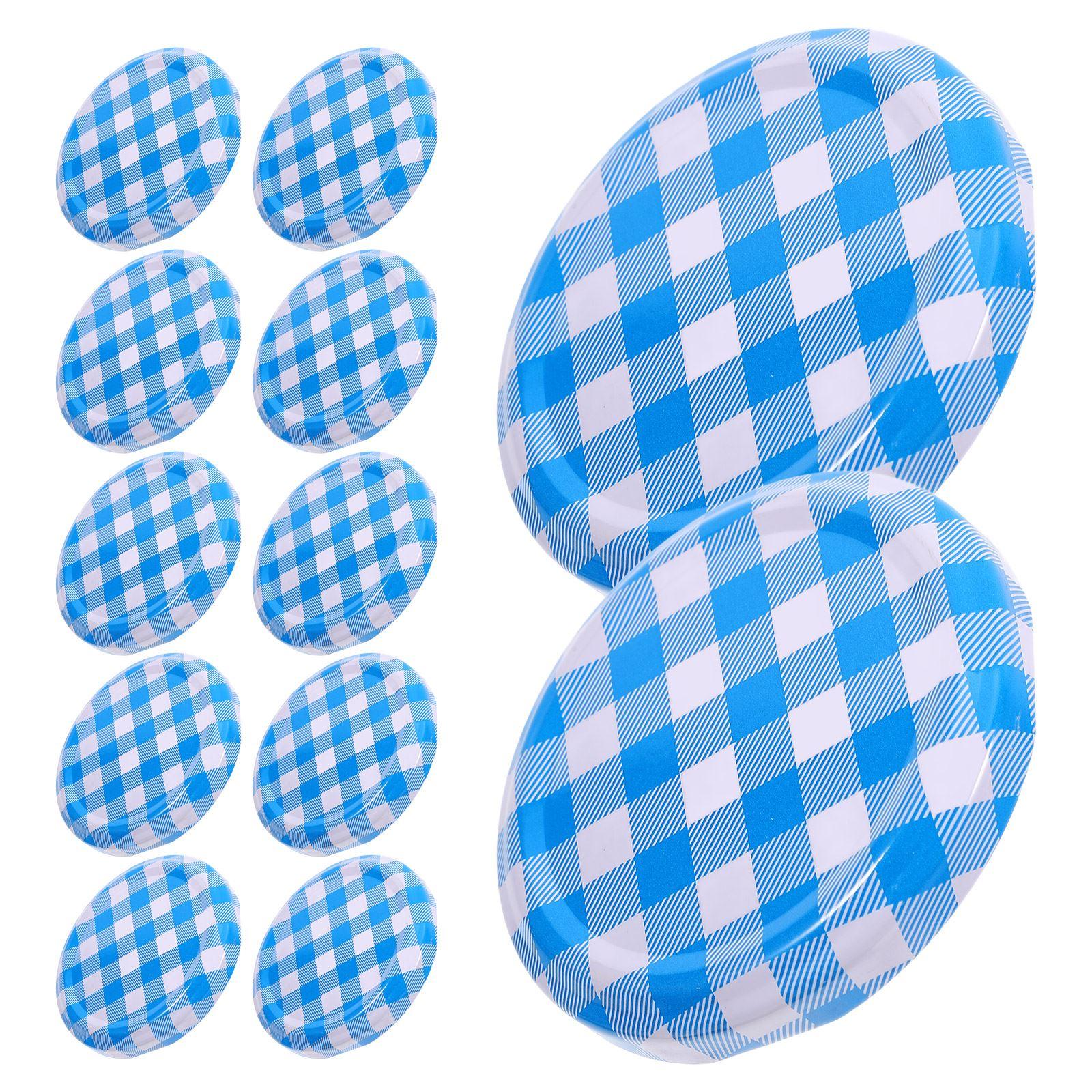 50pcs Glass Jar Covers Tinplate Lids Airtight Sealing Caps Reusable Jar Lids Regular Mouth Canning Lids Wide Mouth Kitchen