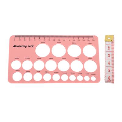 Regla de medición de pezones para madres, herramienta flexible de silicona para medir la brida del pecho con cinta suave de 1,5 m