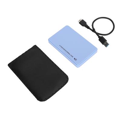 External Hard Drive Disk Enclosure Case USB 3.0 To SATA 2.5  7mm 9.5mm HDD SSD Tool Free Blue (Not Inclube Hard Disk)