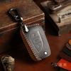 3 Knöpfe Echtes Leder Auto Schlüsselanhänger Hülle Passend für Toyota Auris Corolla Avensis Verso Yaris Aygo Scion Camry Rav4 Auto Zubehör