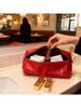 YSL Makeup Bag Storage Bag Toilet Bag Large Capacity Travel Portable Red 16 × 12 × 5cm