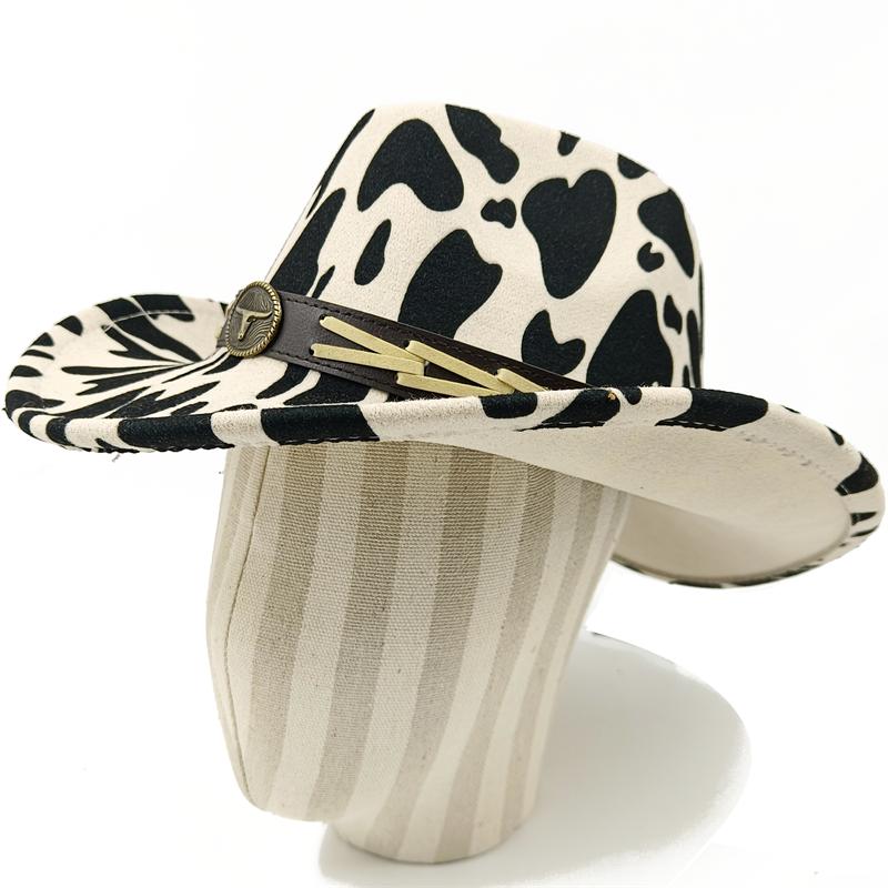 Dark purple Cowboy Hat New Jazz Knight hat cowboy hat monochrome felt hat men's and women's large brim outdoor hat