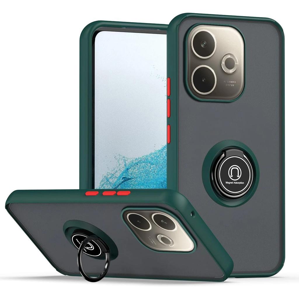 Nárazuvzdorný matný kryt Armor pro OPPO A5 Pro 5G Ochranný kryt Kroužek Magnetický stojánek Držák Zadní kryt Coque Fundas