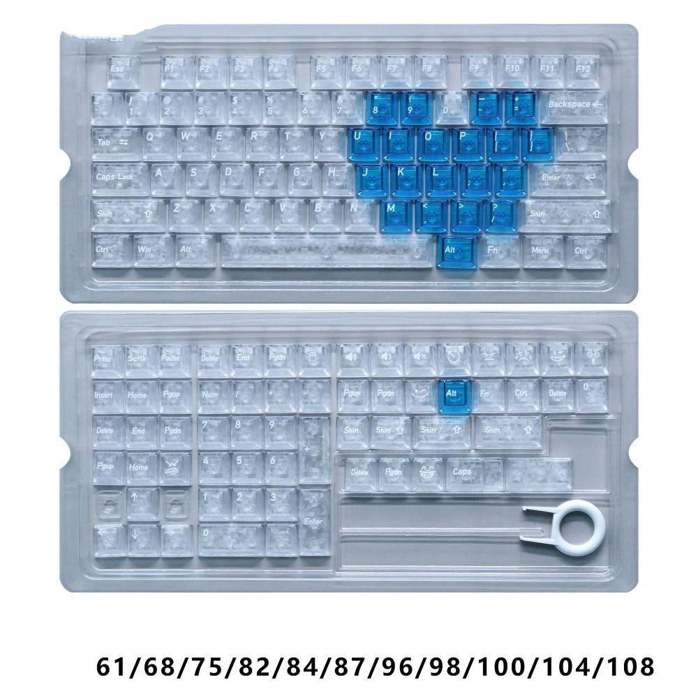 Set di Tasti Trasparente Ghiaccio Profilo Cherry Tasti PC Tastiera Meccanica