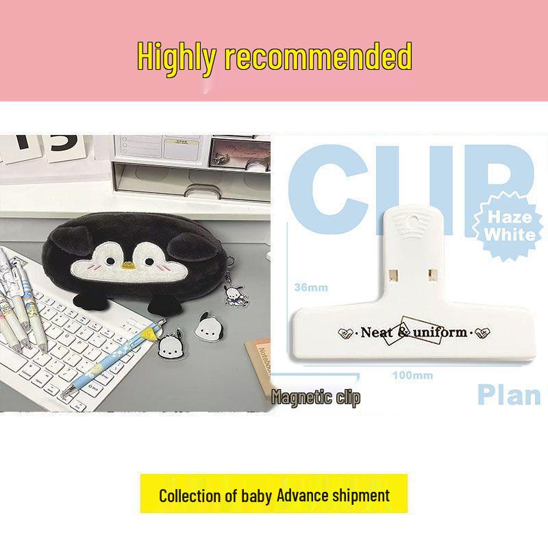 Little Otter Penguin Plush Pencil Case - Large Capacity, High-Value Storage for Female Students