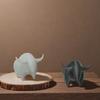 3D Printed Bull Figurine, Mini Bull Animal Statue, Collectible Desktop Ornament for Shelf, Home, Office, Desk Decor