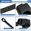 Kit Fibbie WPL 356A0002, Fibbia/Cinghia Copribedding | Ricambio per Clip Copribagagli Backflip 356A0002 - Lato Inferiore