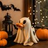 Party Decor Duck Halloween Resin Rubber Duck, Cute with Big Eyes & Orange Beak, Animal Figurine Fade-Resistant for Indoor Outdoor Desktop