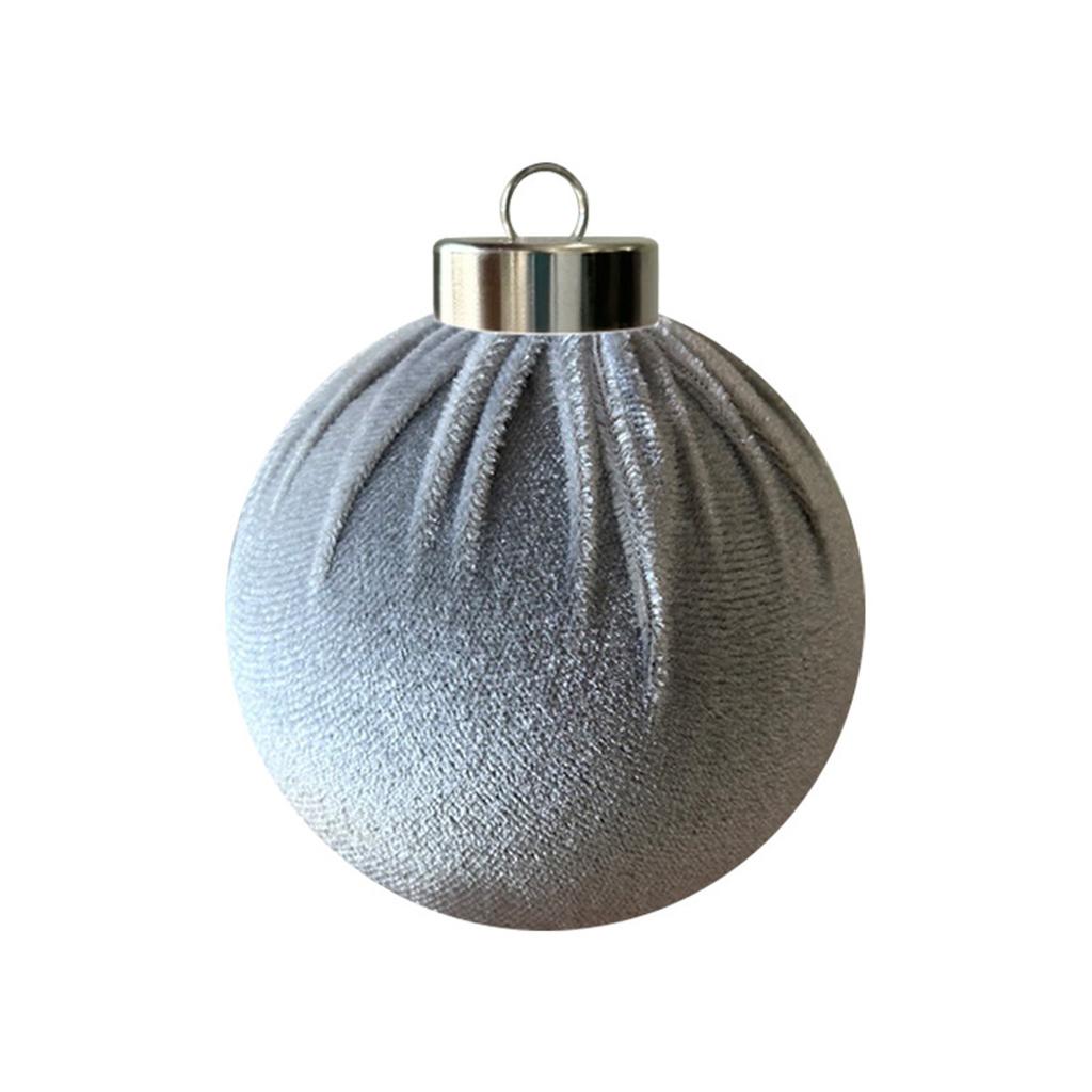 8 Pack Fabric Christmas Ball Ornaments for Holiday Tree Decoration