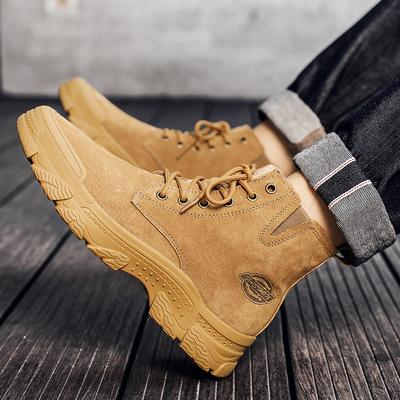 Genuine Leather Men's Boots Luxury Quality Autumn/Winter Outdoor Leisure Business Daily Office Hiking Trendy Men's Shoes