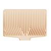 Silicone Drain Mat Heat-Resistant Sloped Design Rectangular Shape Kitchen Mat Nordic Style Dish Drying Mat