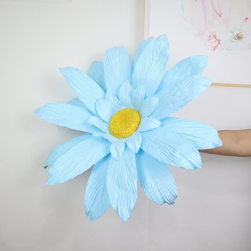 Nowy 50cm Sztuczny Stokrotka Duży Wielokolorowy Symulowany Kwiat Wodoodporny Pianka PE Stokrotka Dekoracja Ślubna
