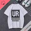 Ropa Unisex camiseta de registro de resistencia subterránea Música electrónica de baile de Detroit Ropa Ureadem Harajuku delantera y trasera