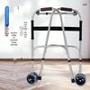 Folding Stainless Steel Walker & Cane Aid for Elderly