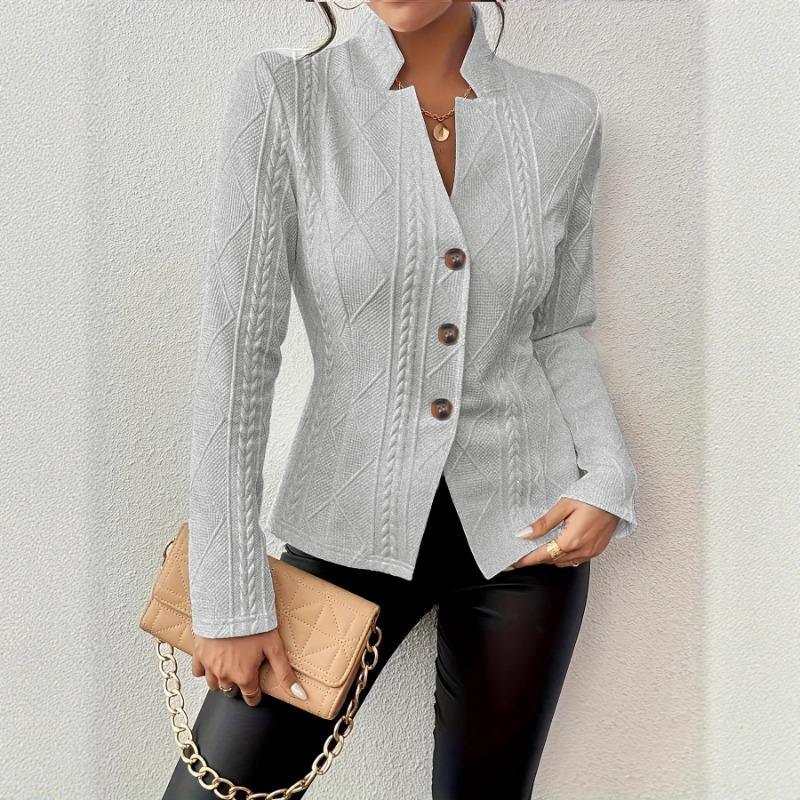 Fashion Long Sleeve Autumn and Winter Women Suit Jackets New Buttons Office Elegant Casual Shirts Loose Slim Fit Simple Female Basic Coats Clothing