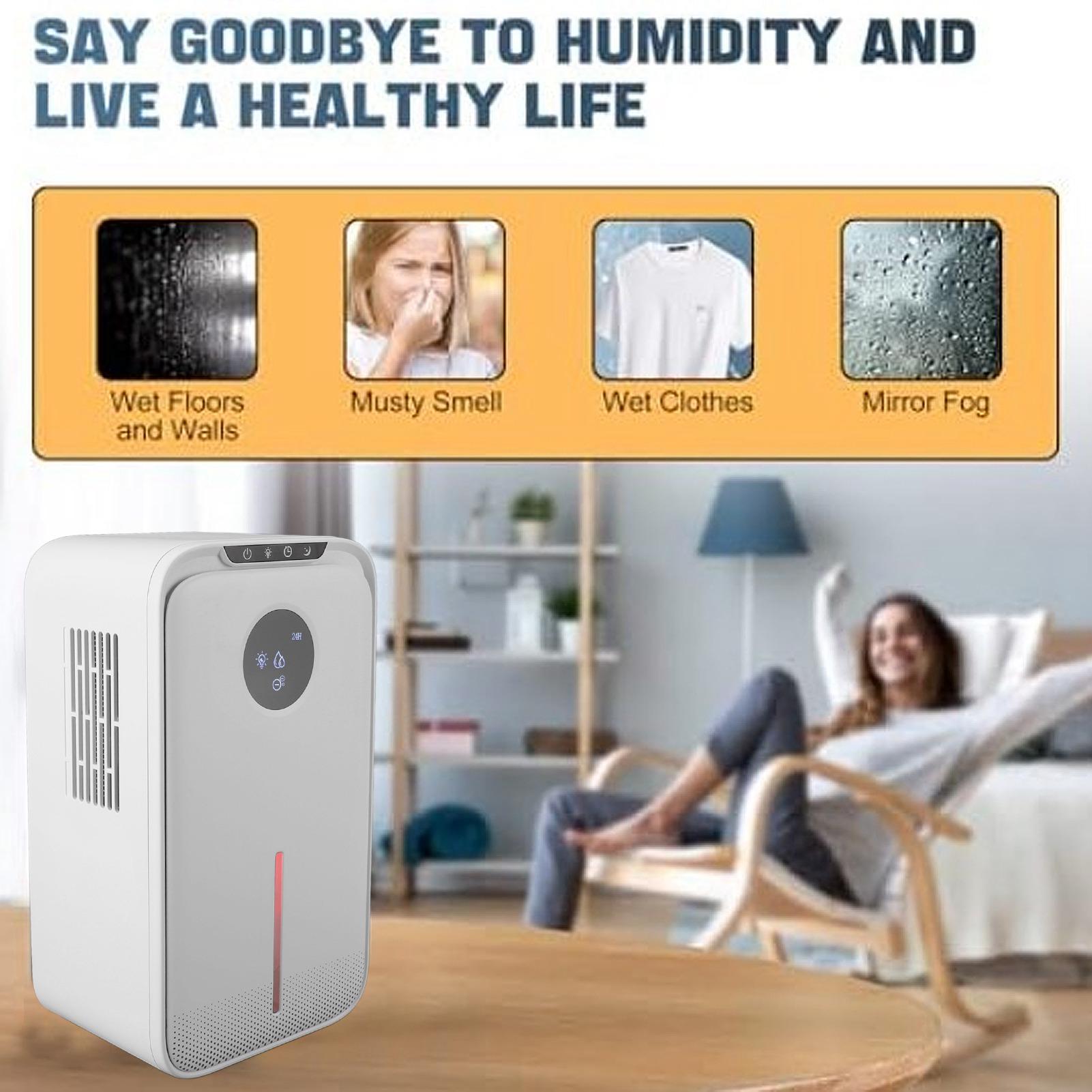 Dehumidifier Quiet 2.5L Water Tank