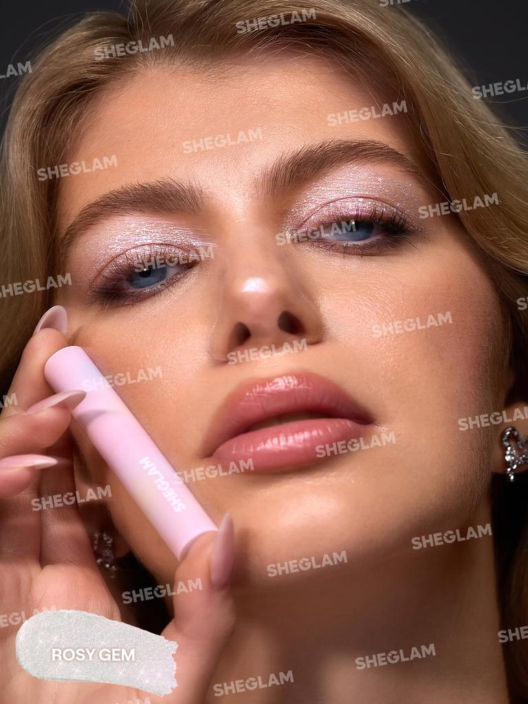 SHEGLAM Jelly Eyeshadow Single Highly Wear Rosy Gem Stick, Multi-Purpose, Eyeshadow, Long-Lasting, Pigmented, Portable, 24-Hour -