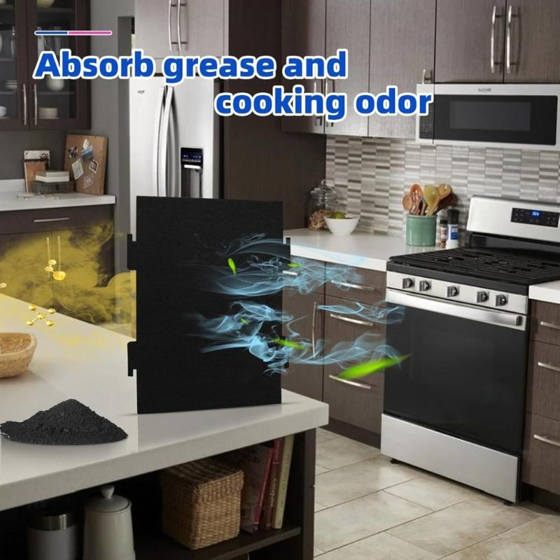 6 Pack Range Hood Filter Extractor Hood Filter Oil Purifiering Filter Hood Filter Sponge Texture Suitable for Cooking