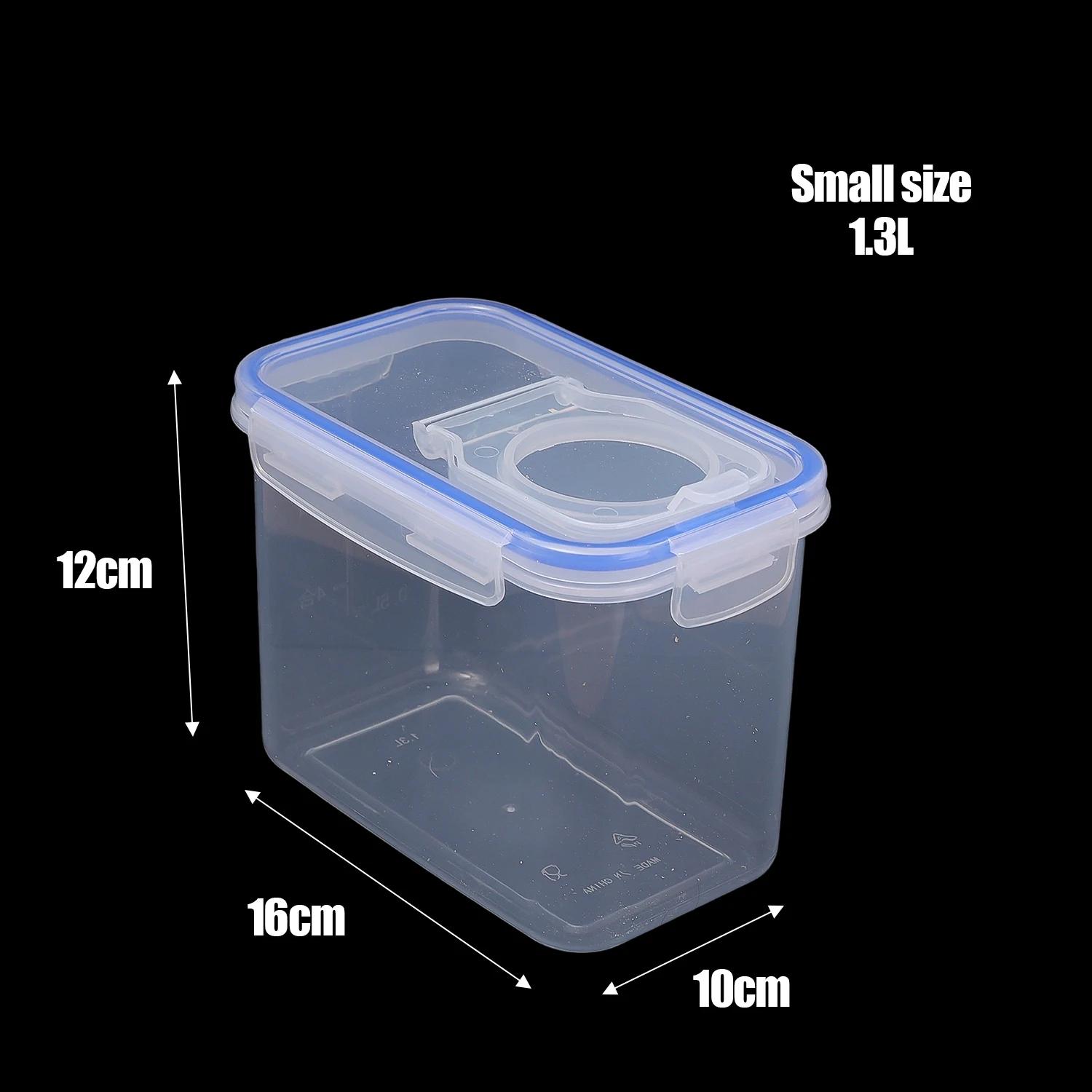 

1-3pcs Kitchen Food Storage Containers with Lids Cereals Organization Box PP Rice Flour Bucket Moistureproof Sealed Jar Tank