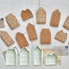 4-teilige Easy-Entformungs-Keksform 3D-geprägter Keksstempel Leicht zu reinigen Fondantformen Festlich
