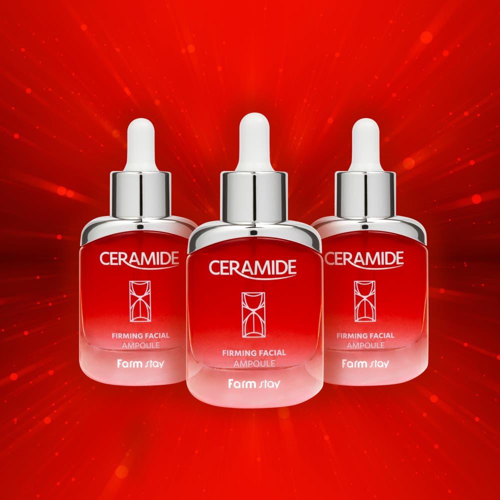 Farmstay Ceramide Firming Facial Ampoule (50ml) - Hydrating & Nourishing