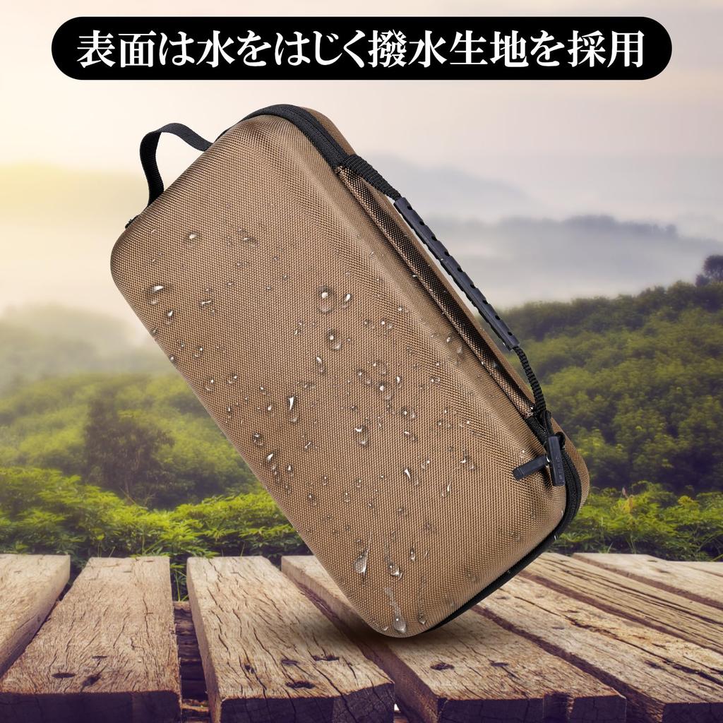 GeaRe: Compact Storage Case for Regulator Stoves, Holds Burner and Two CB Canisters, Water-Repellent, Waterproof, Shock-Resistant, Easy to Carry, Gas