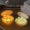Warm Light Shell Night Light DIY Shell Table Lamp Decorative Light Flower Lamp  Bedroom Decor