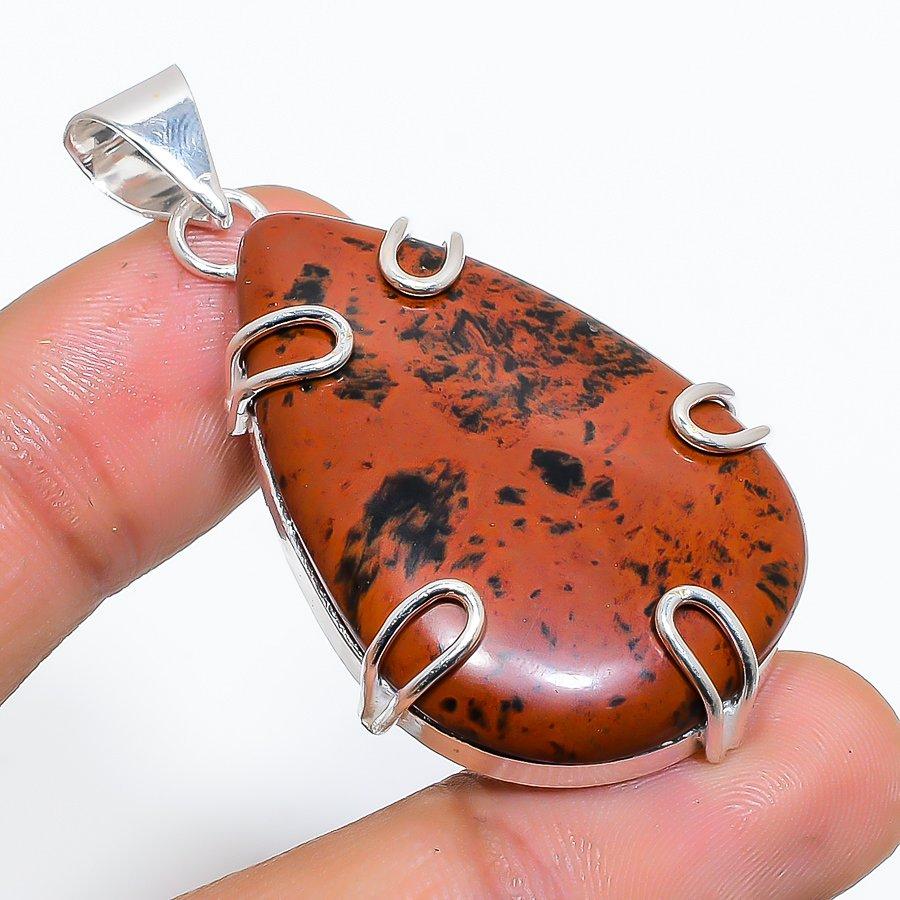 

Mahogany Obsidian Gemstone Handmade Ethnic Jewelry Pendant 2.01 VR-3742