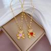 Light Luxury Love Bear Zircon Light Luxury Design Versatile Korean Style Niche Design Live Necklace