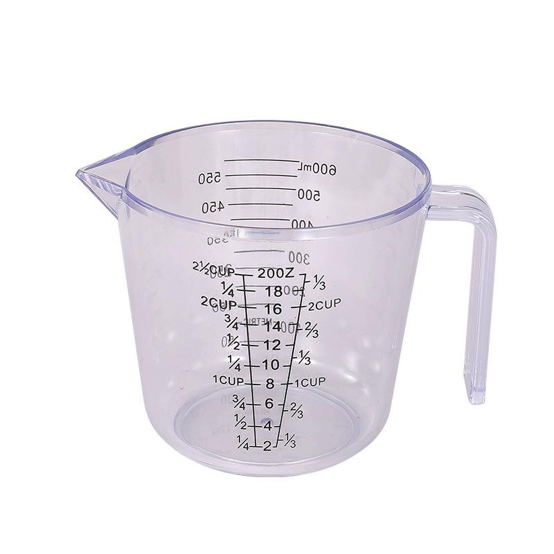 150/300/600/1000ml Measuring Cup with Scale Handle Plastic Tip Mouth Jug Cup Transparent Pour Spout Mixing Cup Measuring Tool