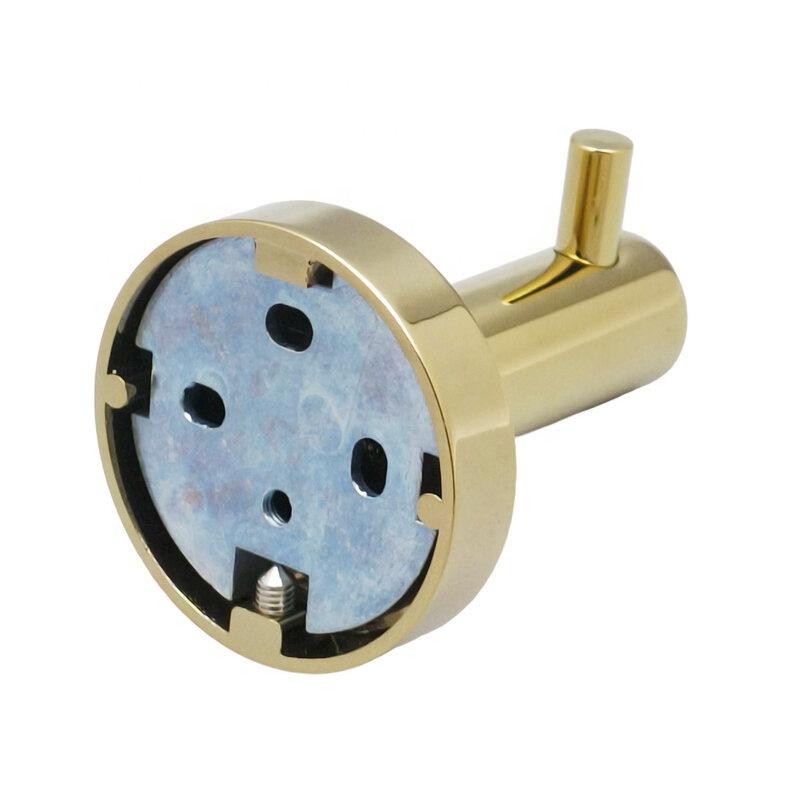 Metalique 54086B-BG Brushed Gold Towel Hooks 1Pack Coat Robe Hook Single Hook Wall Mounted Towel Hooks for Kitchen Bathroom